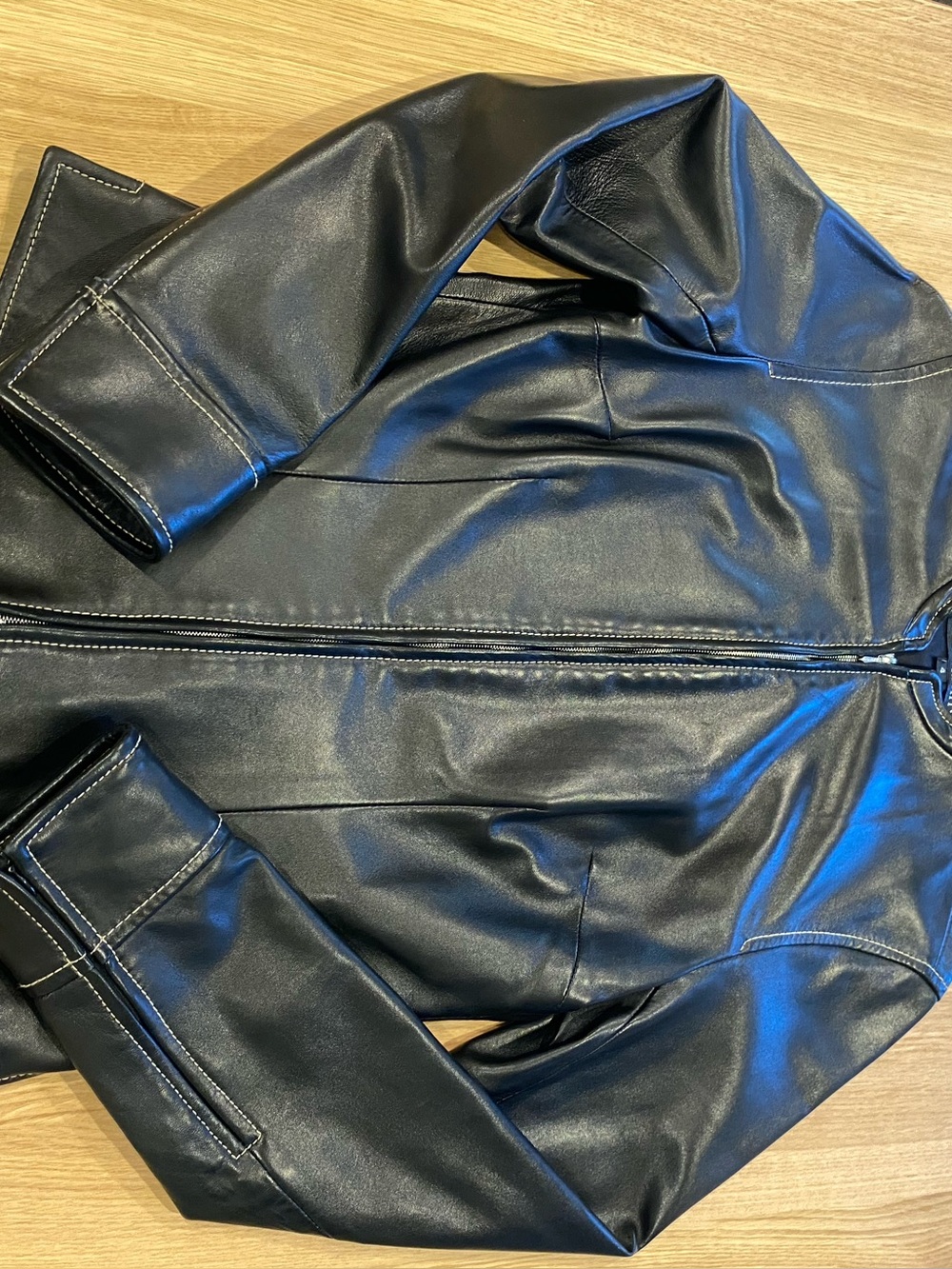 Vintage Leather jacket size 4 - Picture 5 of 7